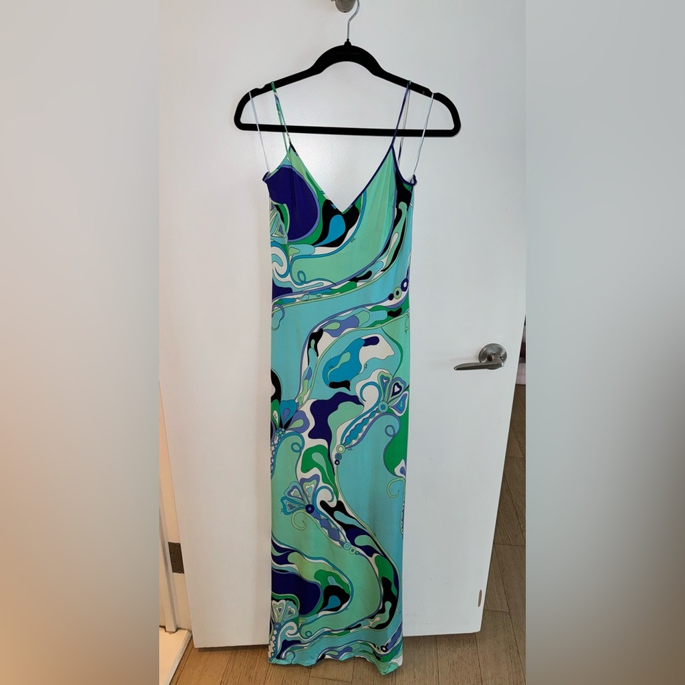 Pucci orchidee long dress with cover up size 40